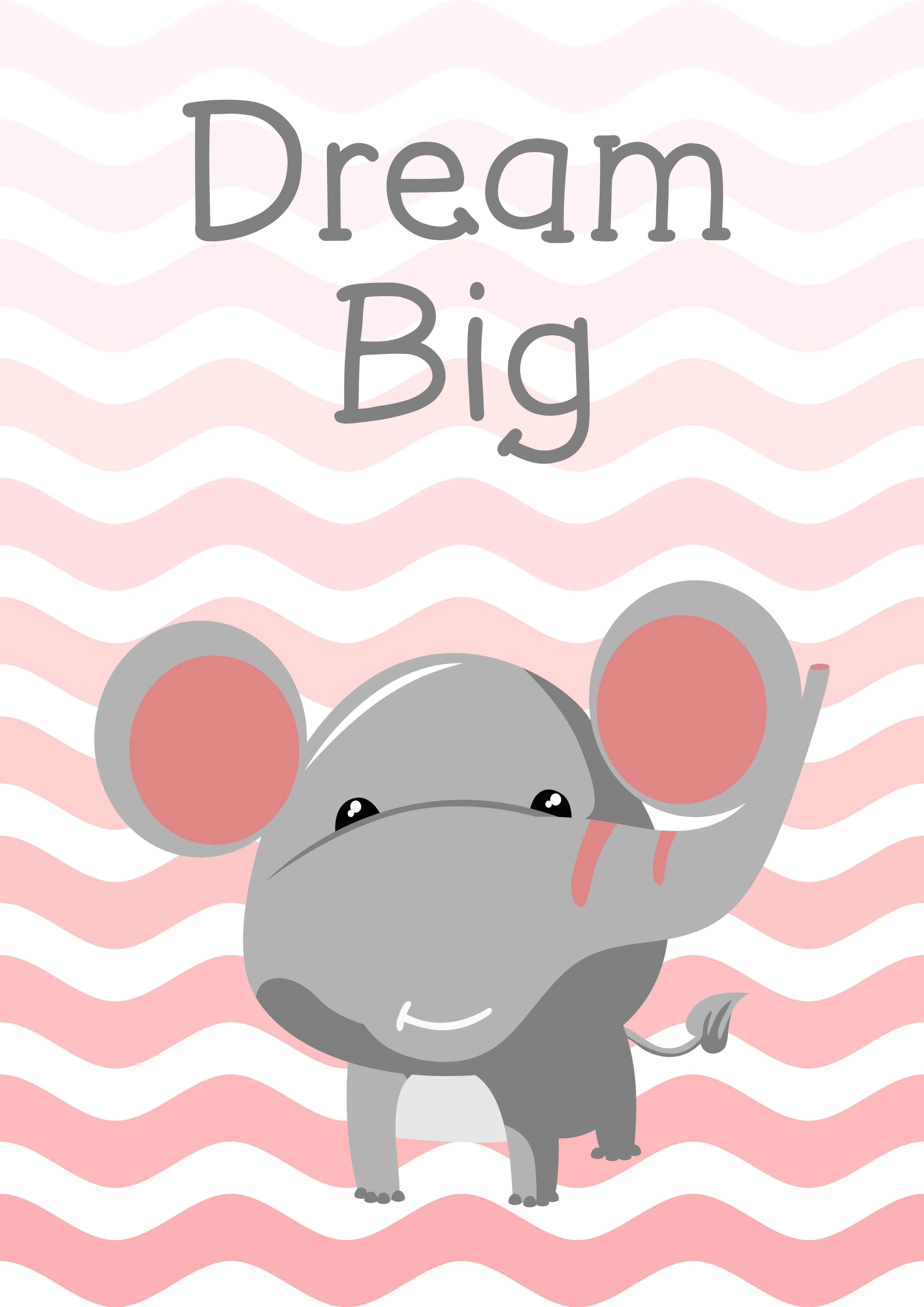 Girls: Set of 3 - Dream Big Elephant - Be Clever Sheet - Stay Cute Cat - Image 2