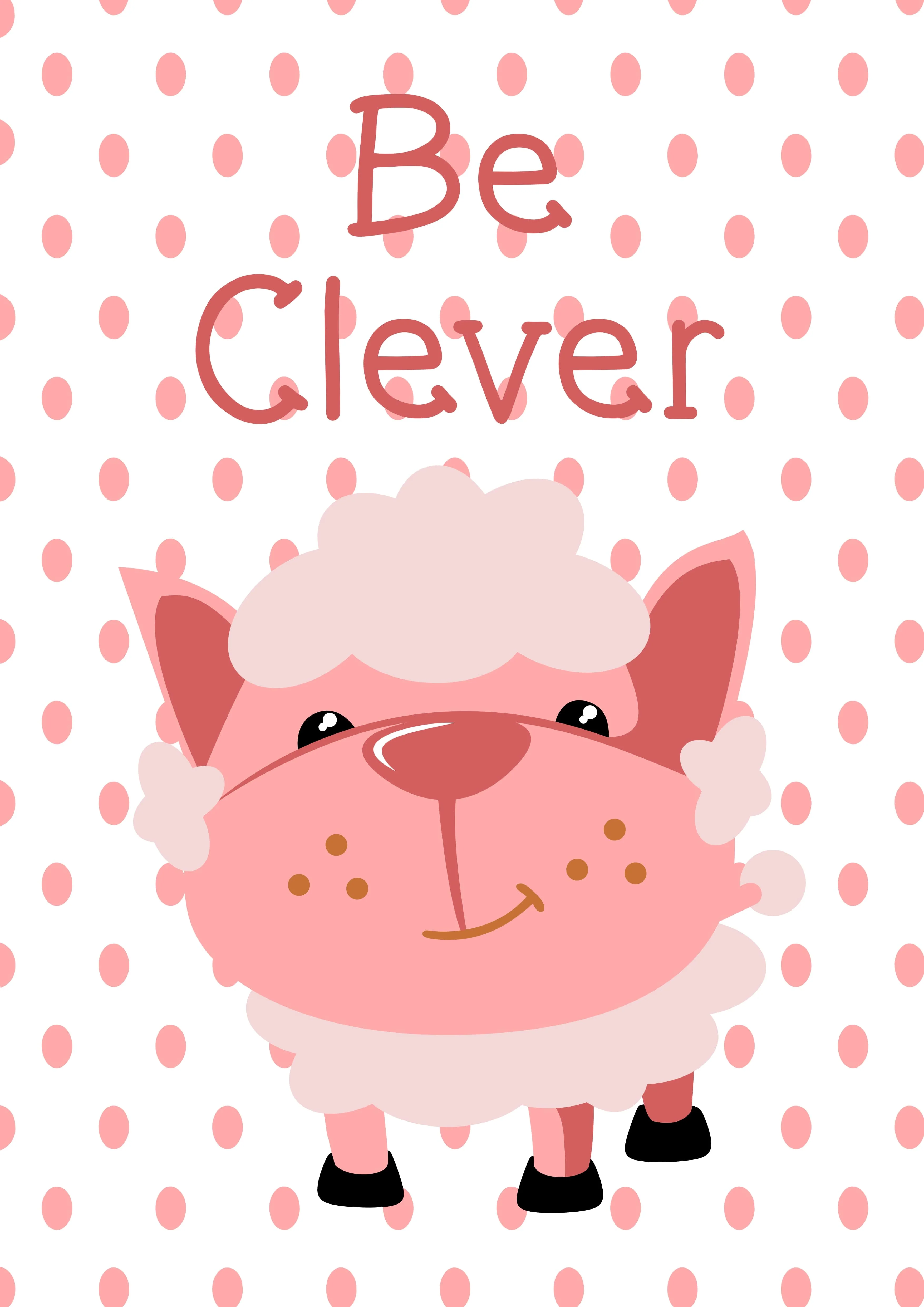 Girls: Set of 3 - Dream Big Elephant - Be Clever Sheet - Stay Cute Cat - Image 3