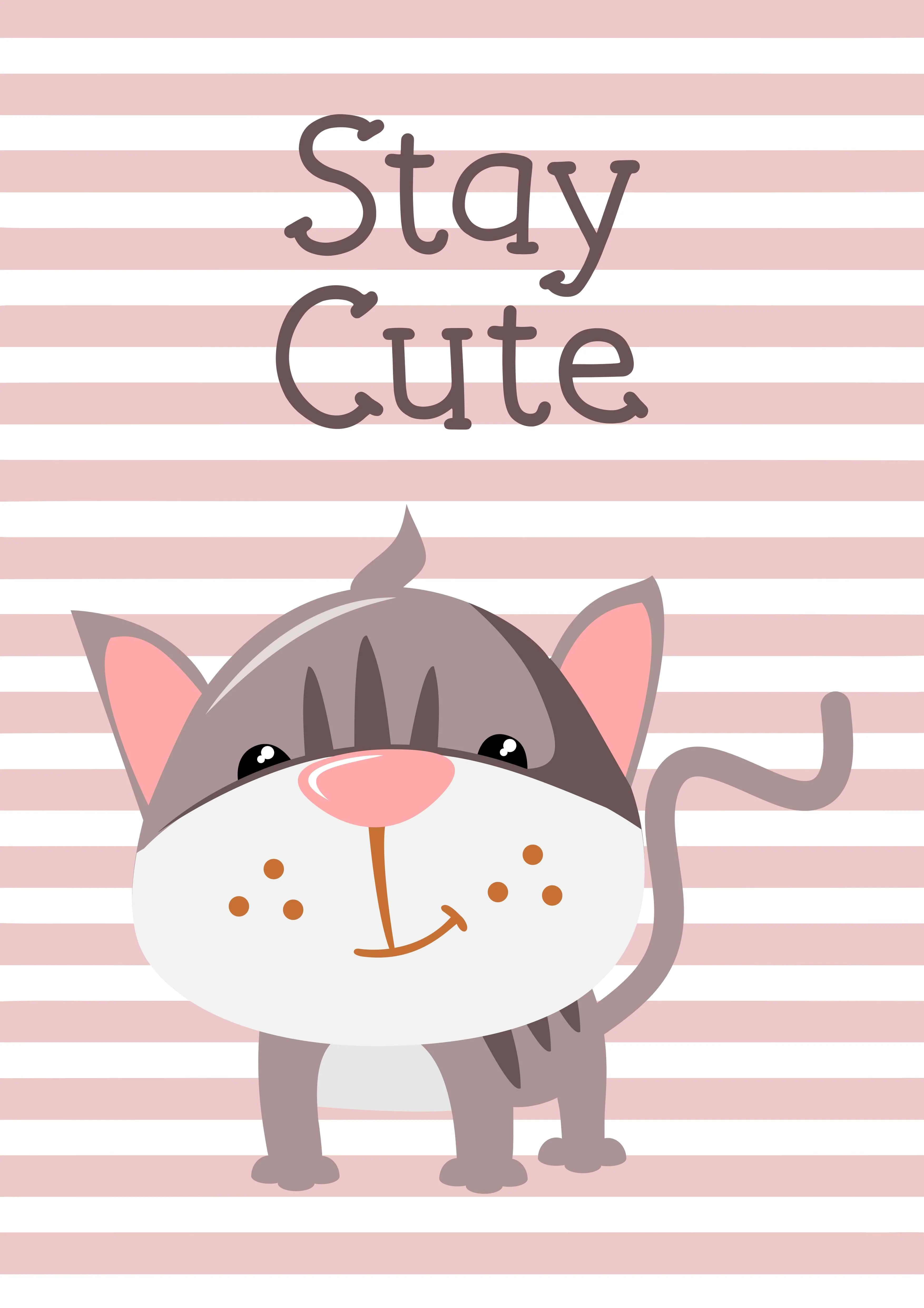Girls: Set of 3 - Dream Big Elephant - Be Clever Sheet - Stay Cute Cat - Image 4