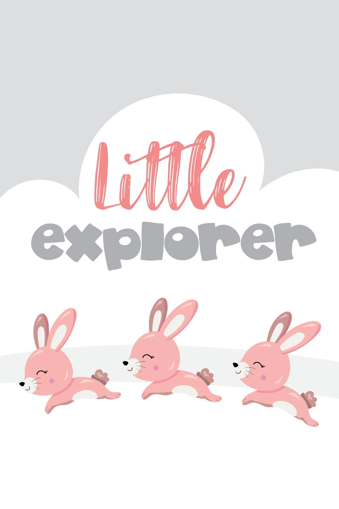 Girls: Set of 3 - Pink Bunny Little explorer - Image 3