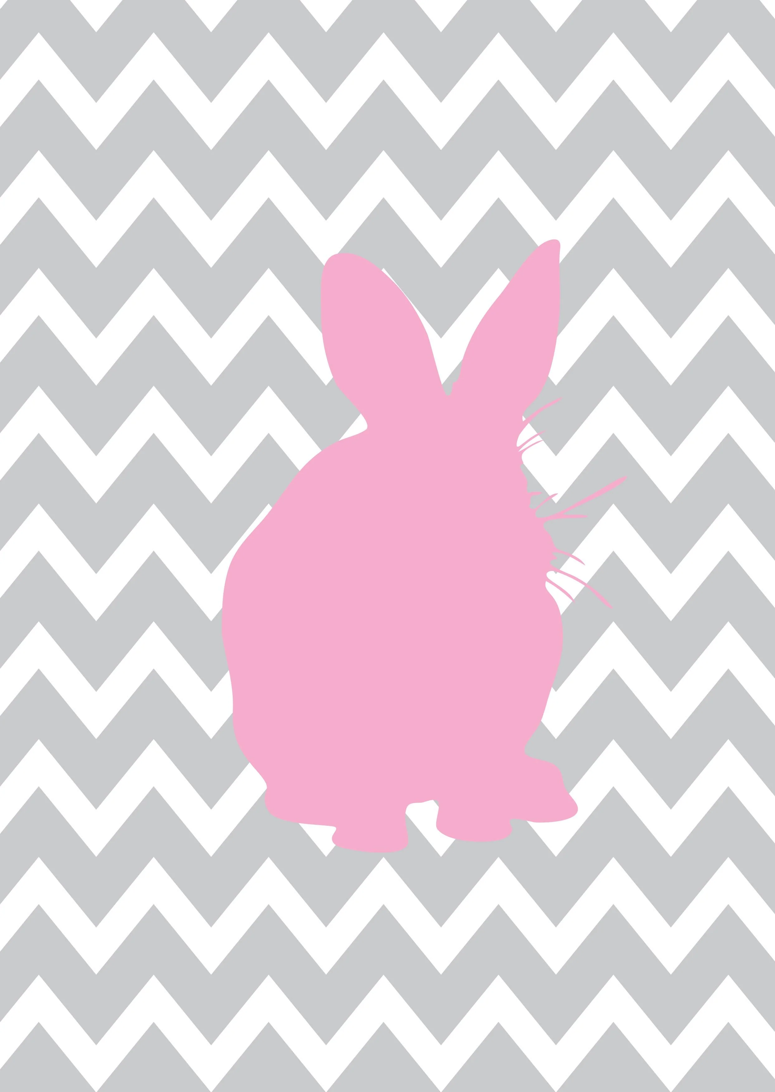 Girls: Set of 3 - Pink Rabbits - Image 2
