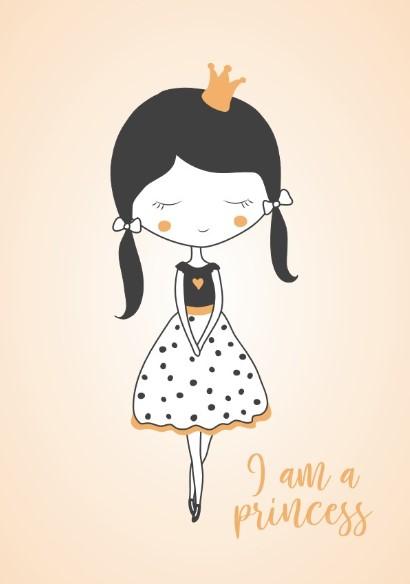 Girls: Set of 3 - Princess girl - Image 2