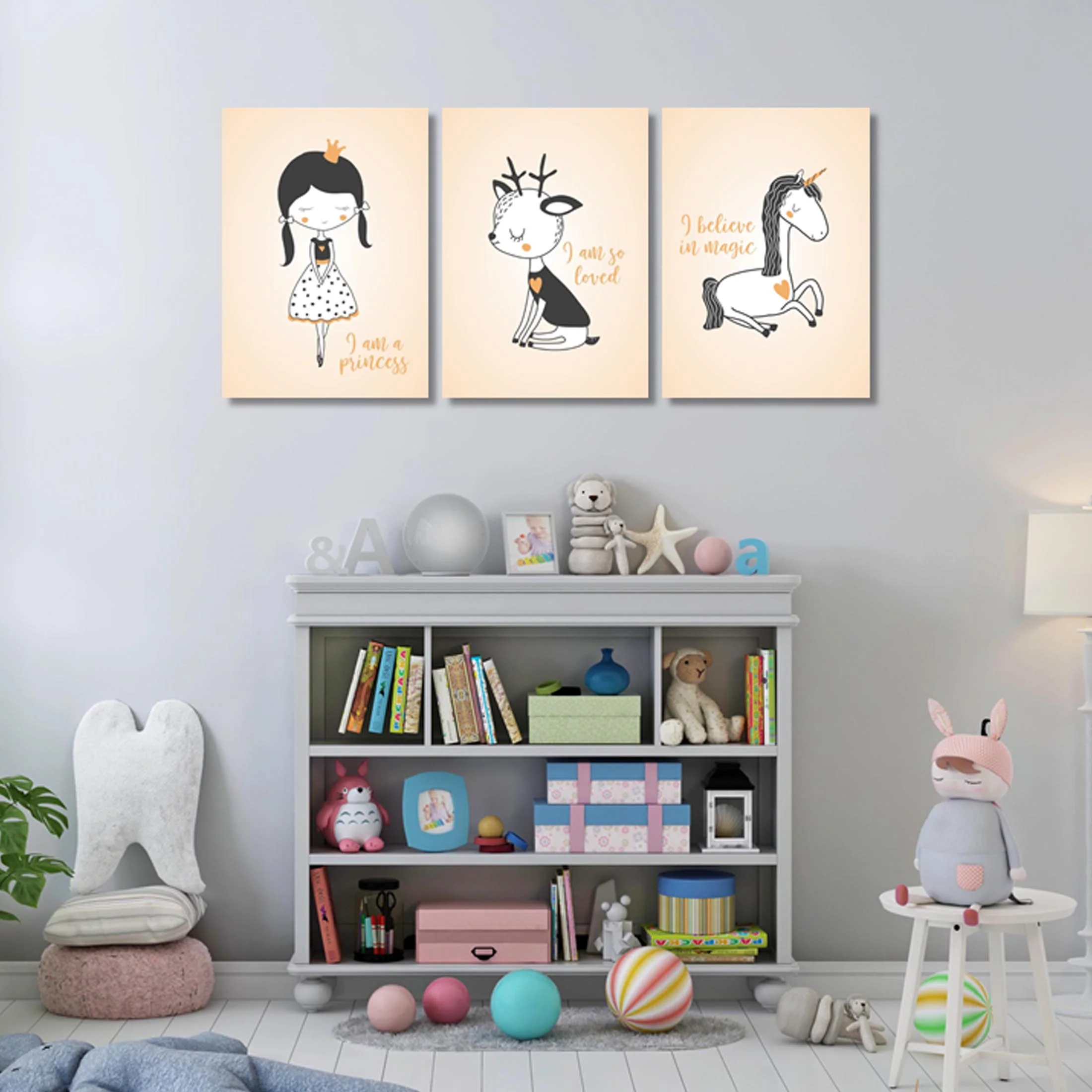 Girls: Set of 3 - Princess girl - Image 5