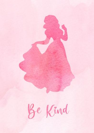 Girls: Set of 3 - Princess Pink Watercolor - Image 2