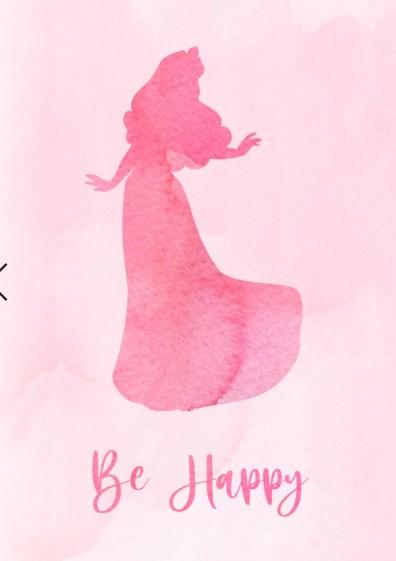 Girls: Set of 3 - Princess Pink Watercolor - Image 4