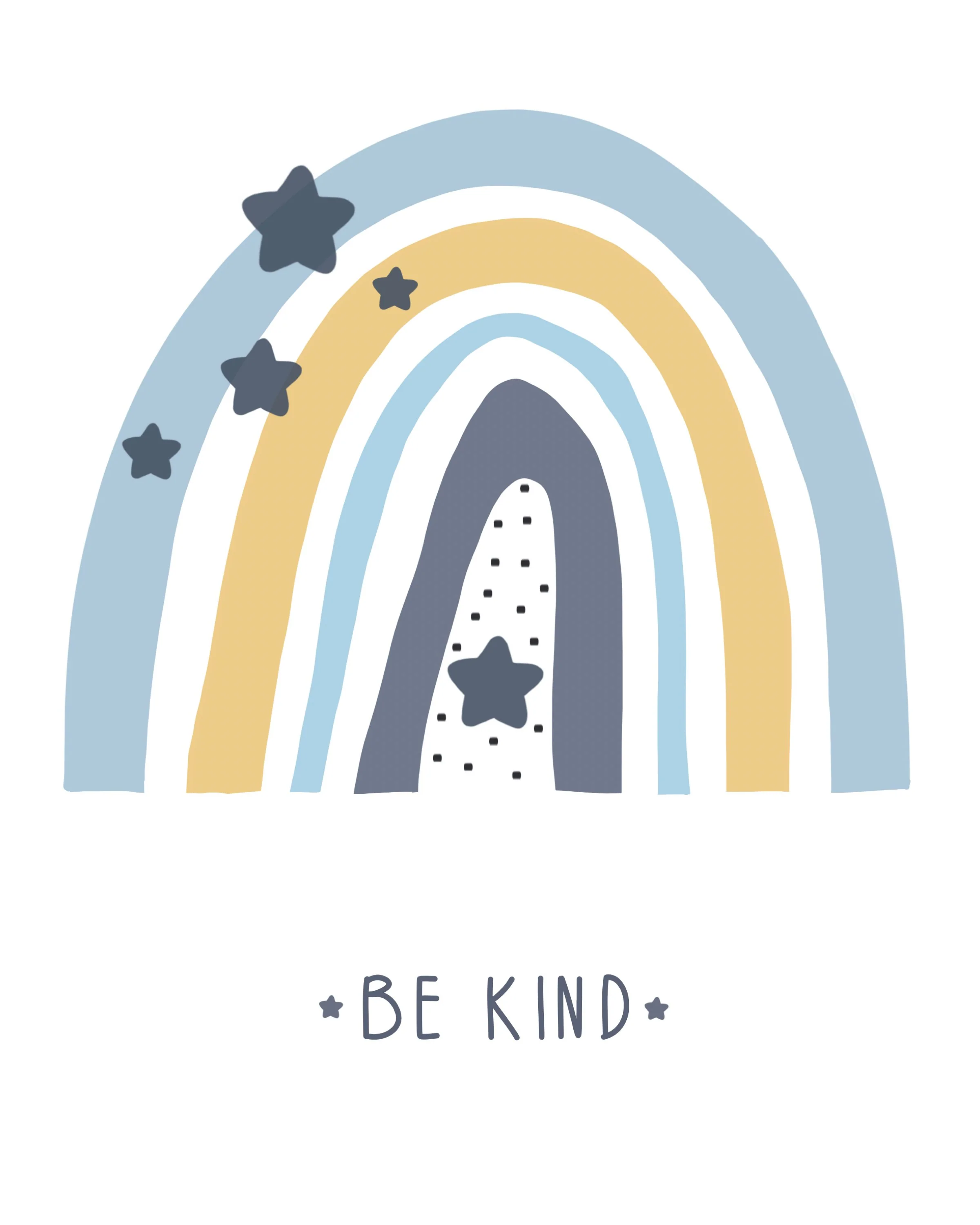 Girls: Set of 3 - Rainbow - Be love - Be Happy - Be Kind - Image 4