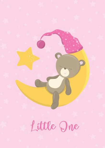 Girls: Set of 3 - Sleepy Baby Girl Bear - Image 4