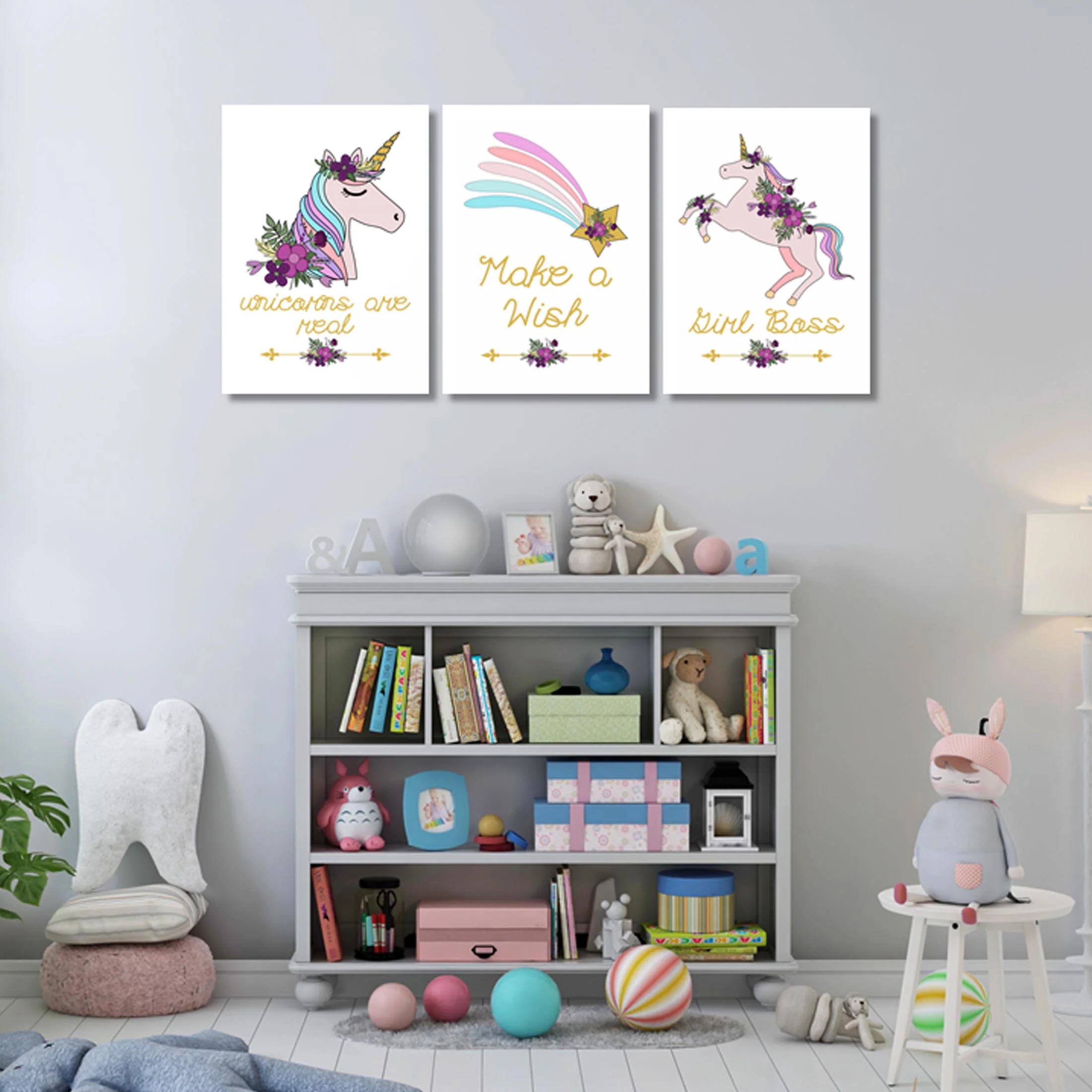 Girls: Set of 3 - Unicorn Girl Boss - Image 5