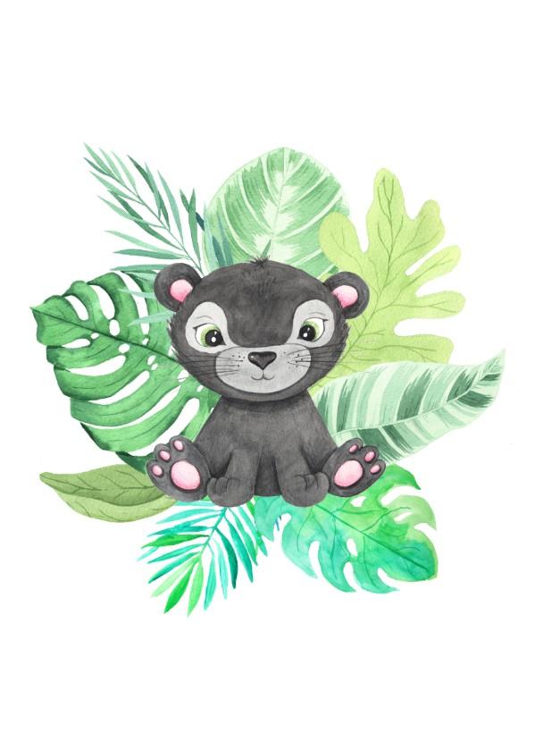 Girls: Set of 3 - Watercolor-Tropical-Animals (2) - Image 3