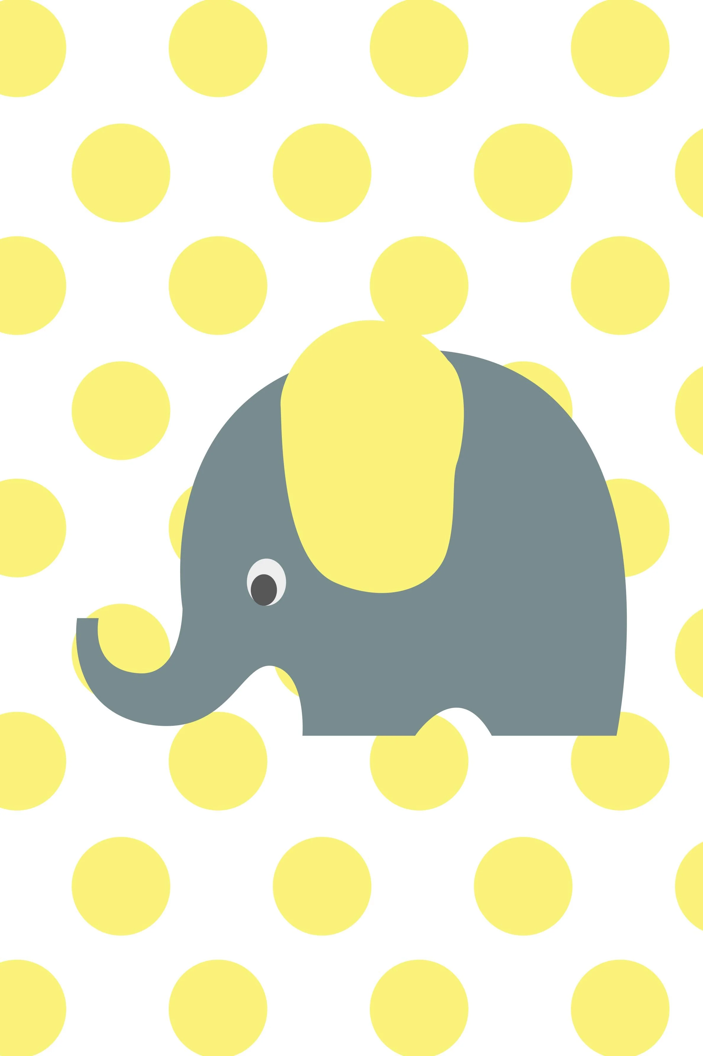 Girls: Set of 3 - Yellow Grey elephant - Image 4