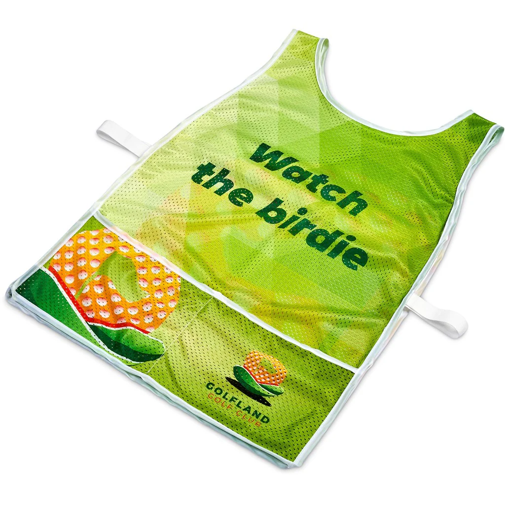 Hoppla Jackal Caddy Bib with PVC Name Sleeve-White - Image 6