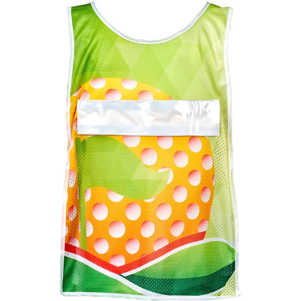 Hoppla Jackal Caddy Bib with PVC Name Sleeve-White - Image 7