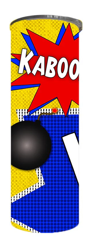 Kids - Comic Kids Design on Tumbler, Can, Flask, or Water bottle - Image 3