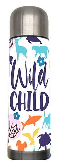 Kids - Wild Child Design on Tumbler, Can, Flask, or Water bottle - Image 5