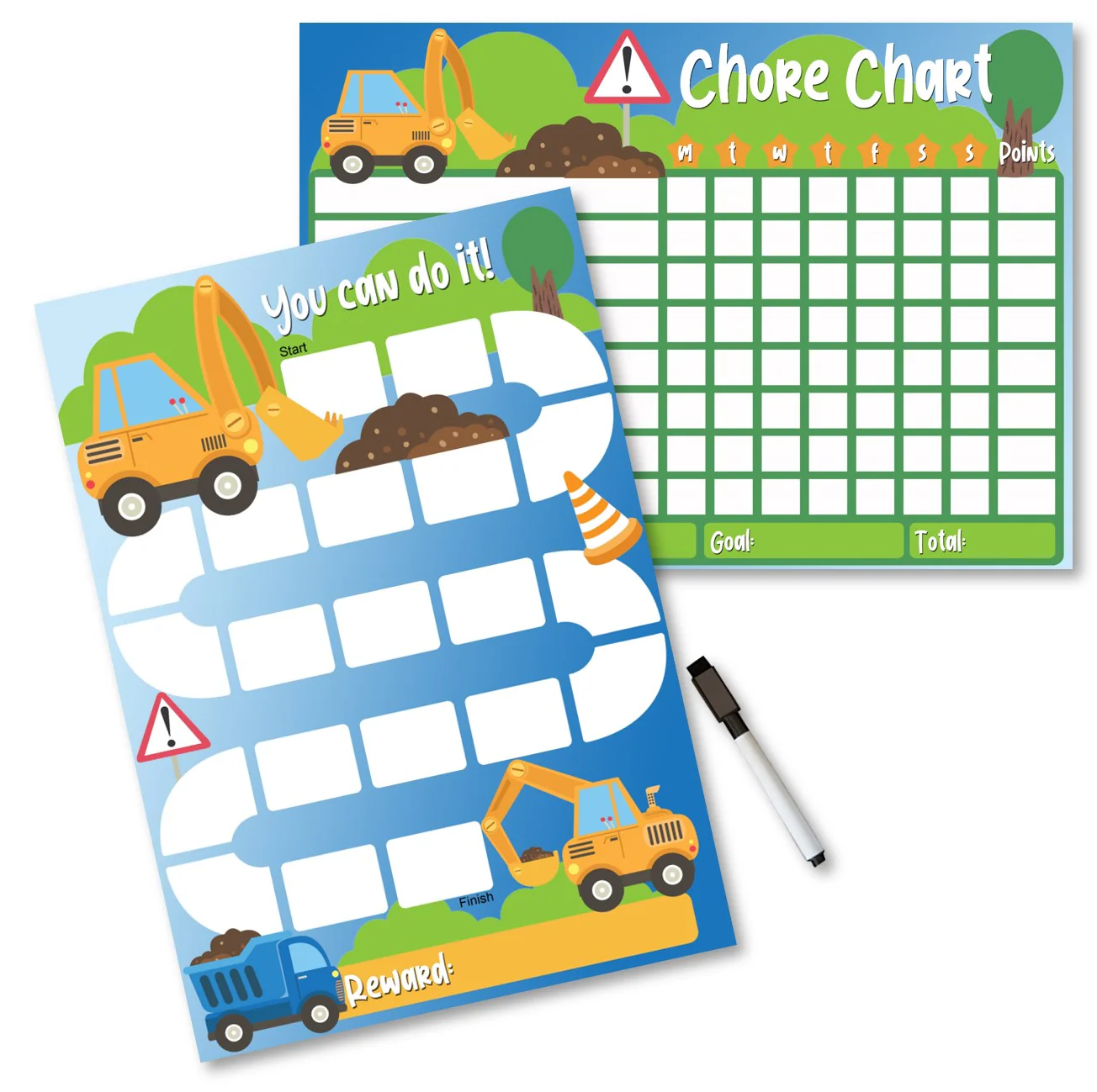 Kids Reward / Chore Chart (Construction) - Image 5