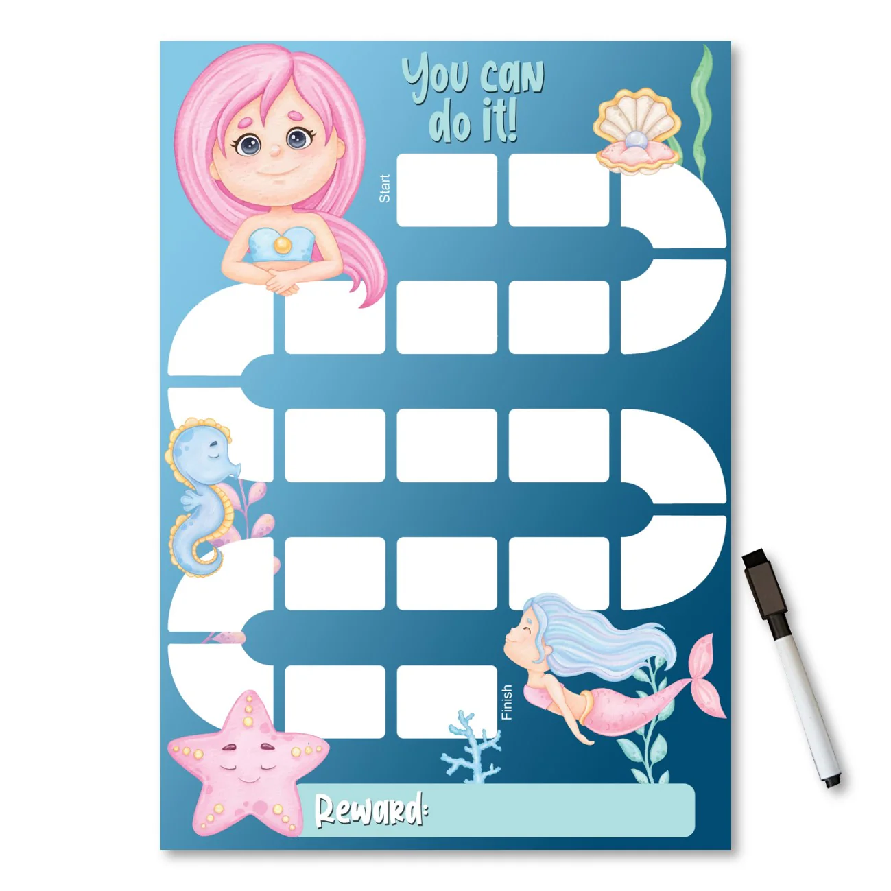 Kids Reward / Chore Chart (Mermaids) - Image 2
