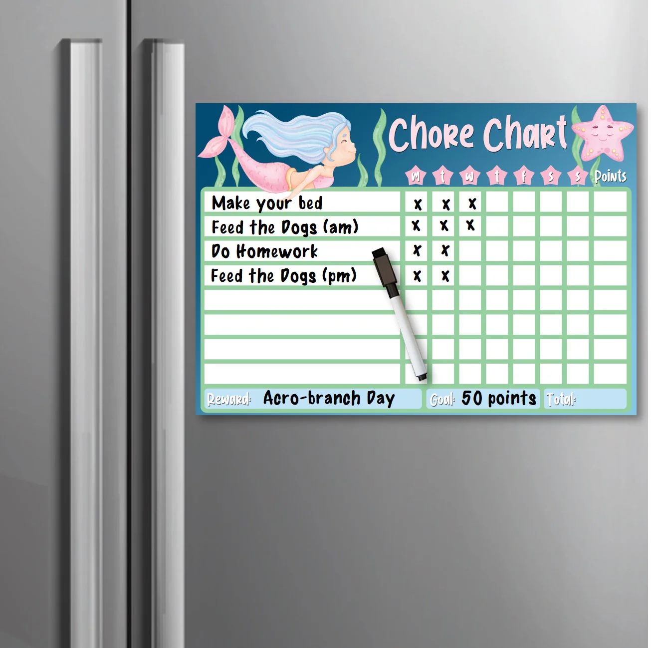 Kids Reward / Chore Chart (Mermaids) - Image 3