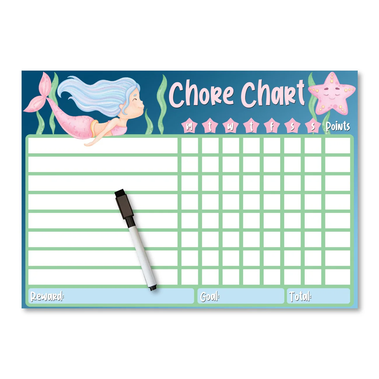 Kids Reward / Chore Chart (Mermaids) - Image 4