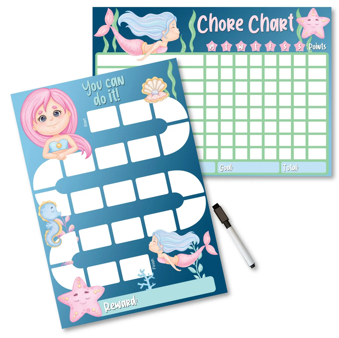 Kids Reward / Chore Chart (Mermaids) - Image 5