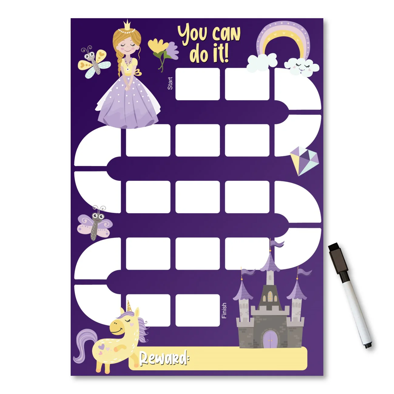 Kids Reward / Chore Chart (Princess) - Image 2
