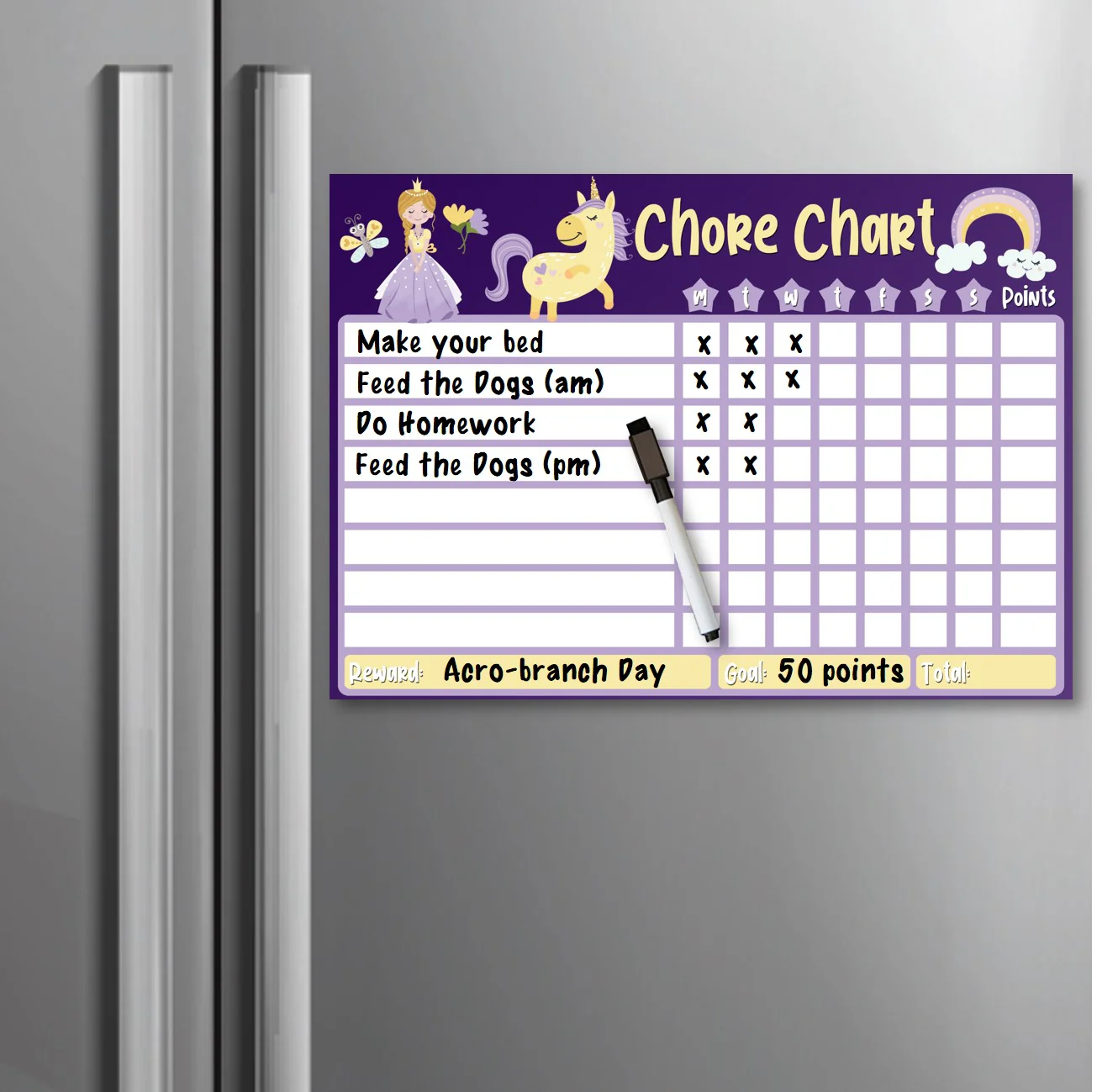 Kids Reward / Chore Chart (Princess) - Image 3