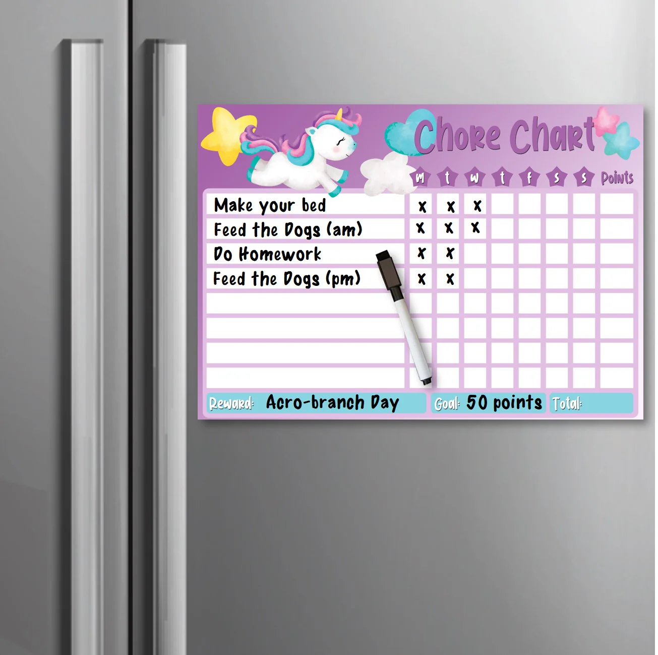 Kids Reward / Chore Chart (Unicorns) - Image 3