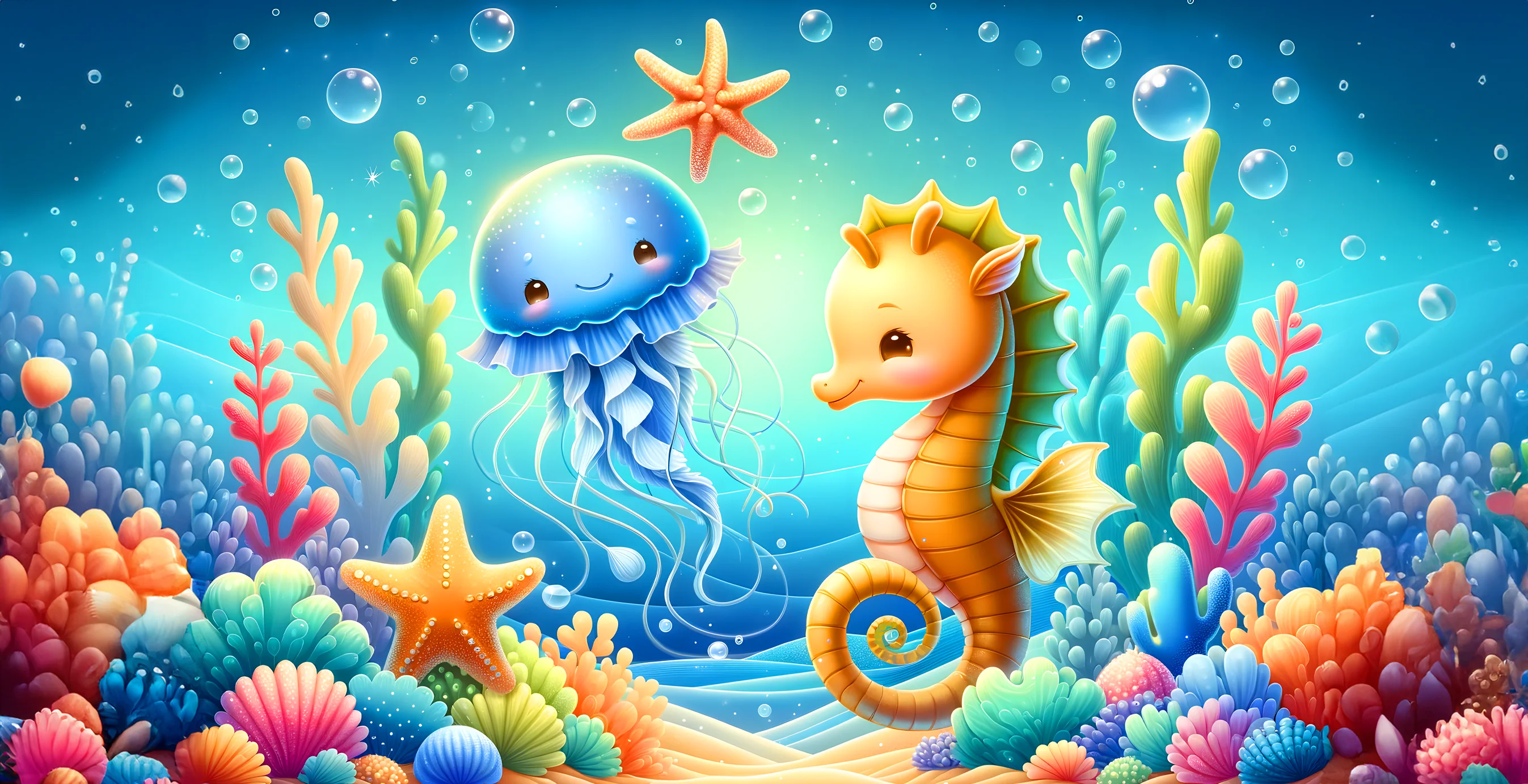 Kids - Under the Sea Design on Tumbler, Can, Flask, or Water bottle - Image 2