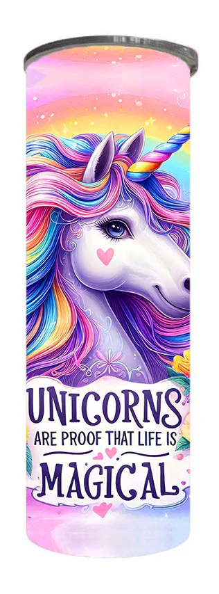 Kids - Unicorn Magic Design on Tumbler, Can, Flask, or Water bottle - Image 3