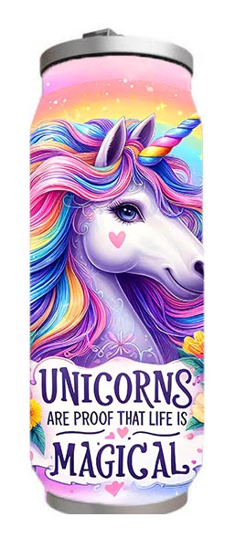 Kids - Unicorn Magic Design on Tumbler, Can, Flask, or Water bottle - Image 4