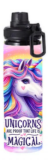 Kids - Unicorn Magic Design on Tumbler, Can, Flask, or Water bottle - Image 6