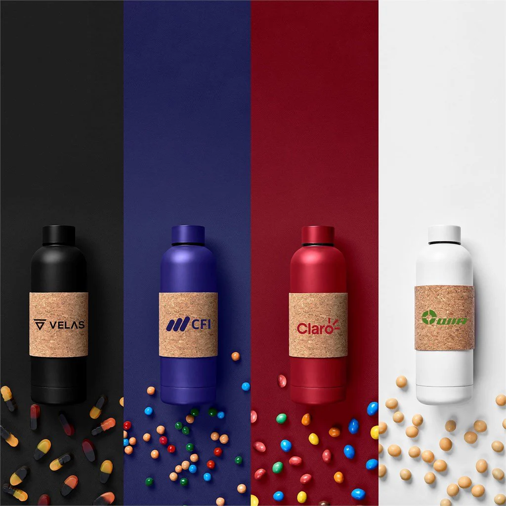 Kooshty Bermuda Kork Recycled Stainless Steel Water Bottle - 800ml - Image 3