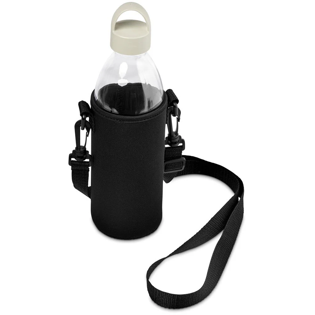 Kooshty Hands-Free Glass Water Bottle – 850ml - Cream - Image 3