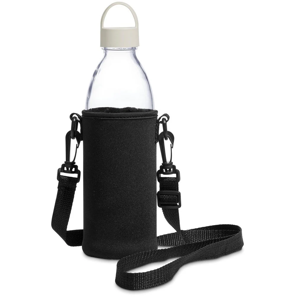 Kooshty Hands-Free Glass Water Bottle – 850ml - Cream - Image 4