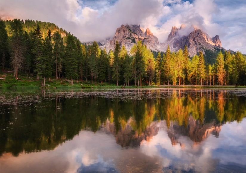 Lake Antorno in the sunset - Image 2