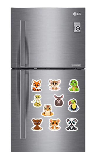 Little Animal Pack (1) Photo Fridge Magnets - (10 PER PACK) - Image 2