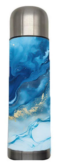 Marble - Blue Marble Design on Tumbler, Can, Flask, or Water bottle - Image 5