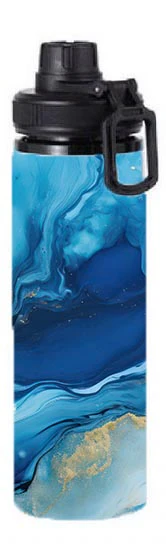 Marble - Blue Marble Design on Tumbler, Can, Flask, or Water bottle - Image 6