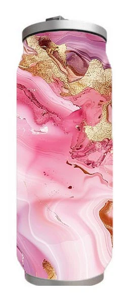 Marble - Seamless Pink & Gold Design on Tumbler, Can, Flask, or Water bottle - Image 4