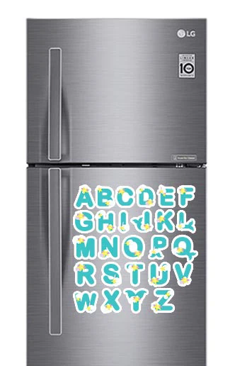 Mermaid Alphabet Fridge Magnets - (26 PER PACK) - Image 2
