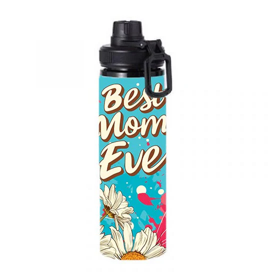 Mom - Best Mom Ever Daisy Design on Tumbler, Can, Flask, or Water bottle - Image 6