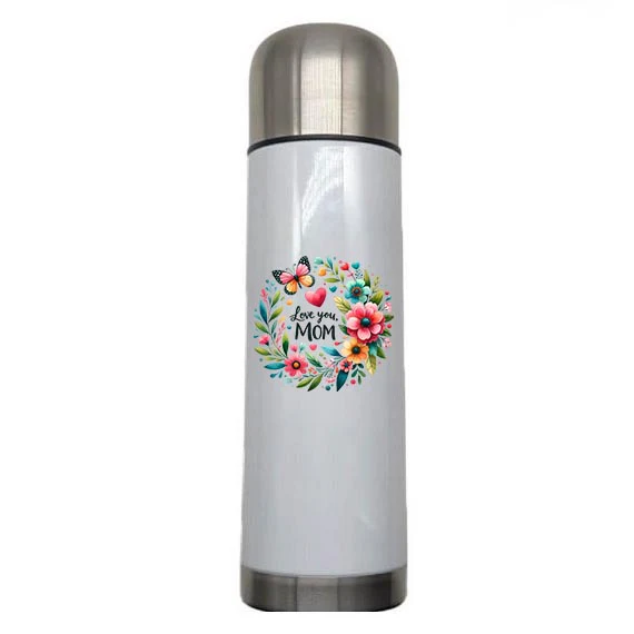 Mom - Love You Mom Design on Tumbler, Can, Flask, or Water bottle - Image 5