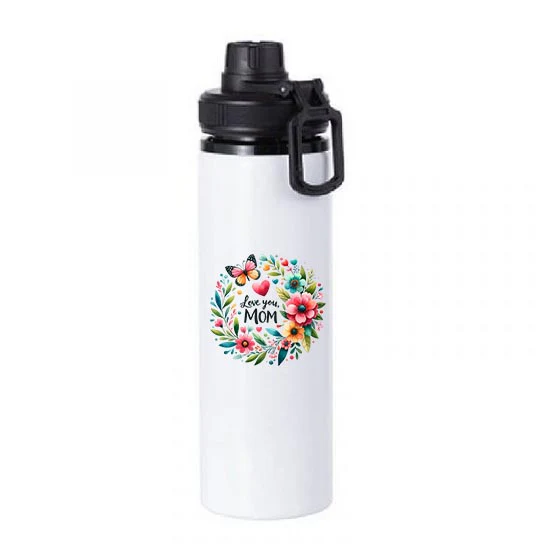 Mom - Love You Mom Design on Tumbler, Can, Flask, or Water bottle - Image 6