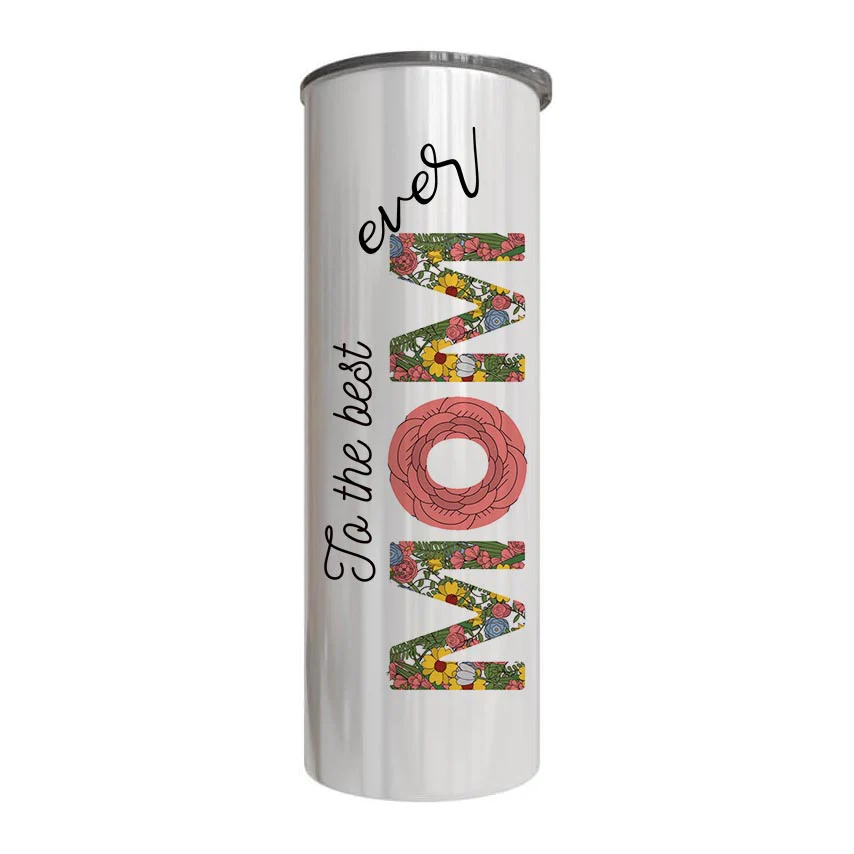Mom - Ta The Best Mom Ever Design on Tumbler, Can, Flask, or Water bottle - Image 3