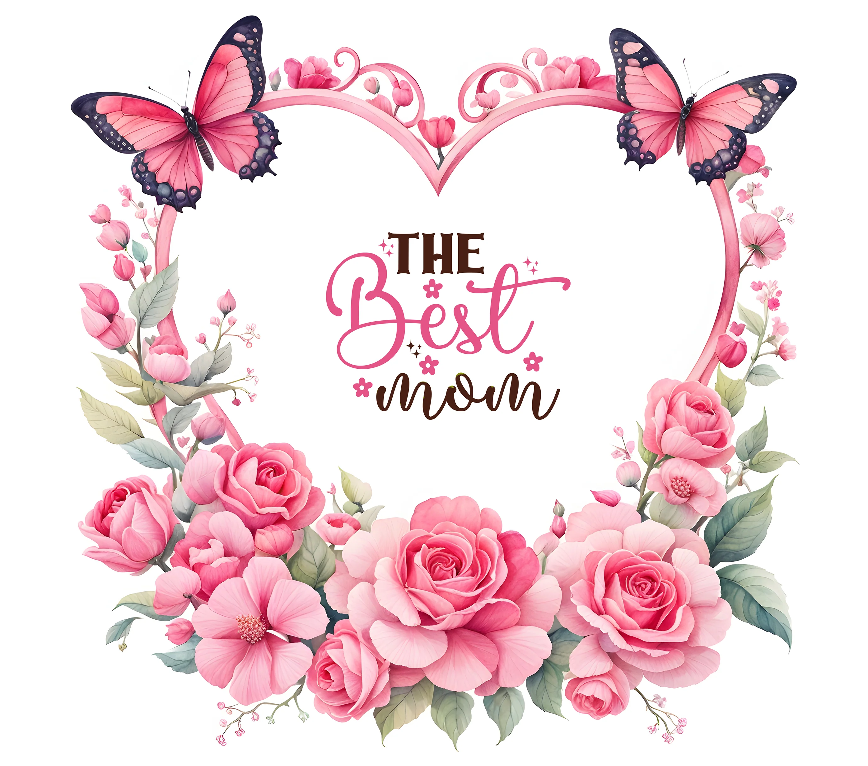 Mom - The Best Mom Design on Tumbler, Can, Flask, or Water bottle - Image 2