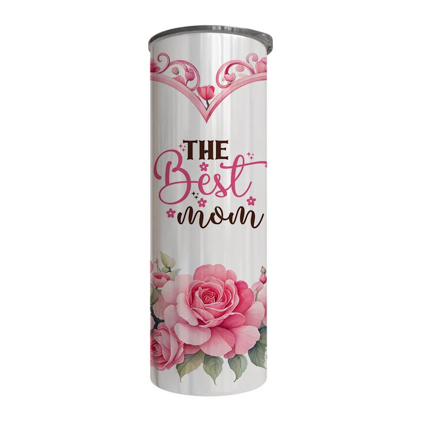 Mom - The Best Mom Design on Tumbler, Can, Flask, or Water bottle - Image 3