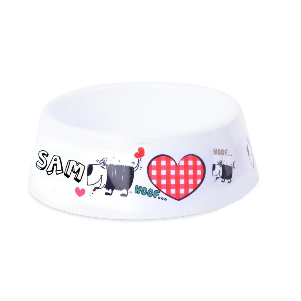 Personalised Pet Dog Bowl – plastic