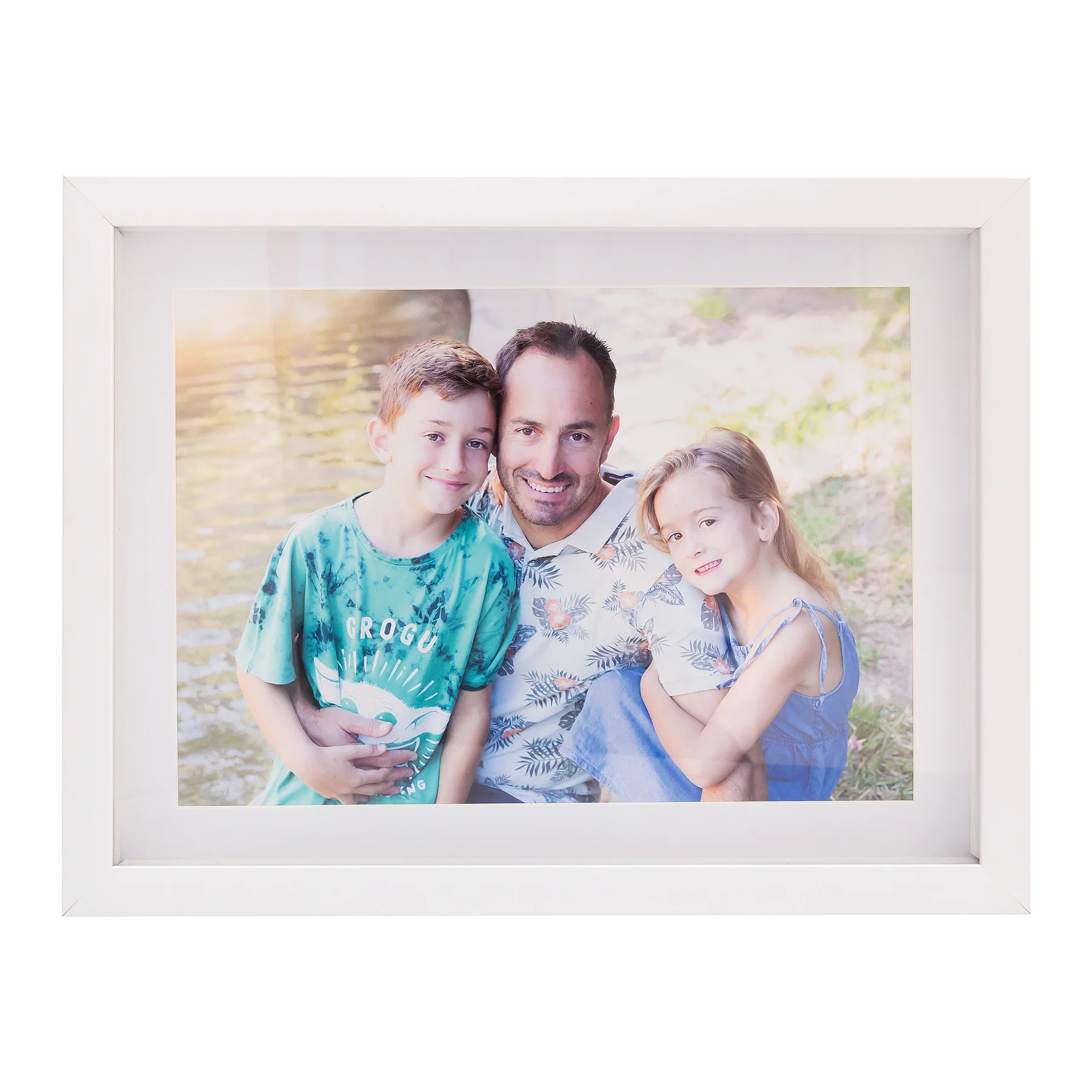 Photo Frame with your picture!- A4 21x30cm - Shadow Box - Black/White Photo Frame