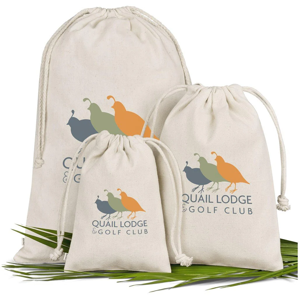 Okiyo Chikara Midi Cotton Drawstring Pouch - Image 4