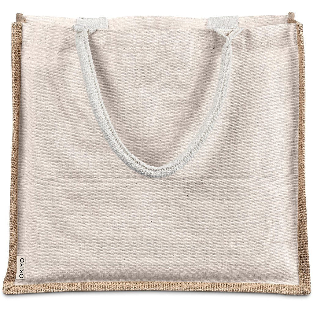 Okiyo Chinsai Maxi Jute & Cotton Tote - Image 8