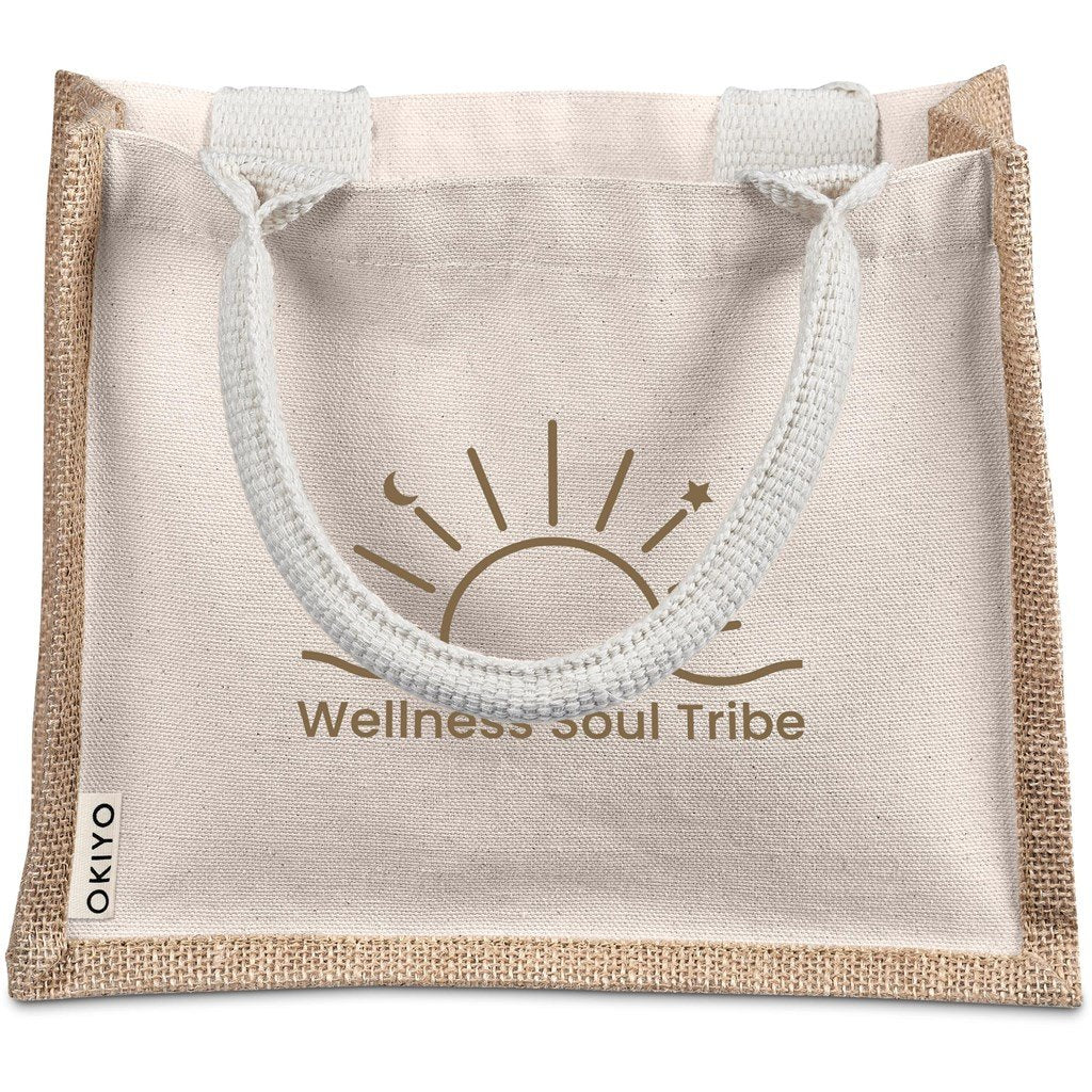 Okiyo Chinsai Mini Jute & Cotton Gift Bag - Image 11